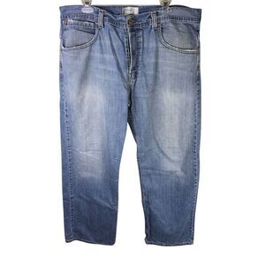 Levi's Silver Tab Jeans Mens Fit 36x30 Blue True Straight Button Fly Vintage 90s